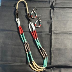 NWOT Aztec Real stone beads HandMade